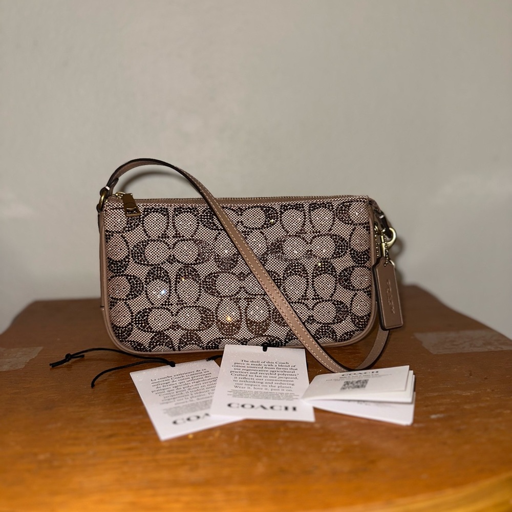 Coach Crystal Jacquard Plaza 22 bag